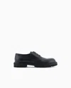 Giorgio Armani Derbies En Cuir De Veau Nappa In Black