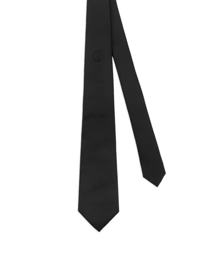 Giorgio Armani Detailed Tie In Black