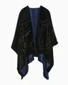Giorgio Armani Devoré Velvet Cape In Fantaisie