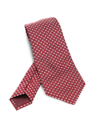 GIORGIO ARMANI DOT-PATTERN SILK TIE