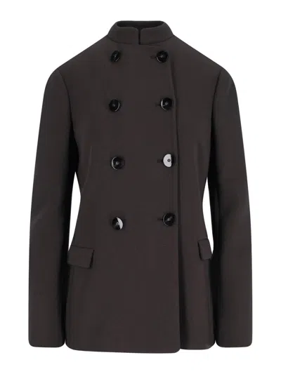 Giorgio Armani Double -breasted Blazer In Virgin Wool