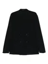 Giorgio Armani Double-breasted Blazer In Black
