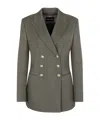 Giorgio Armani Double Breasted Blazer In Green