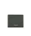 Giorgio Armani Bifold Leather Wallet In Black