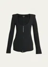 Giorgio Armani Official Store Vestes Mode In Solid Black