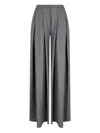 Giorgio Armani High Waist Full Length Wide Leg Trousers In Black