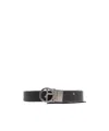 Giorgio Armani Double-sided Belt In Black