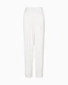 Giorgio Armani Double-sided Silk-satin Two-pleat Trousers In White