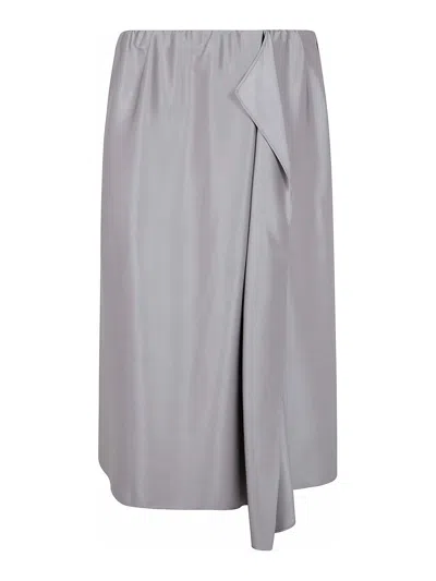 GIORGIO ARMANI DOUBLE SILK SATIN SKIRT