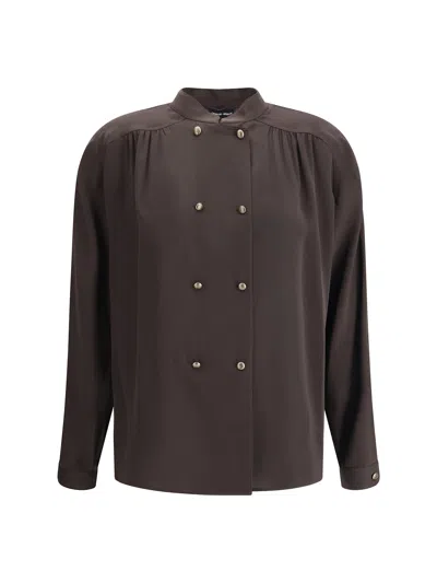 GIORGIO ARMANI DOUBLEBREASTED SILK SHIRT