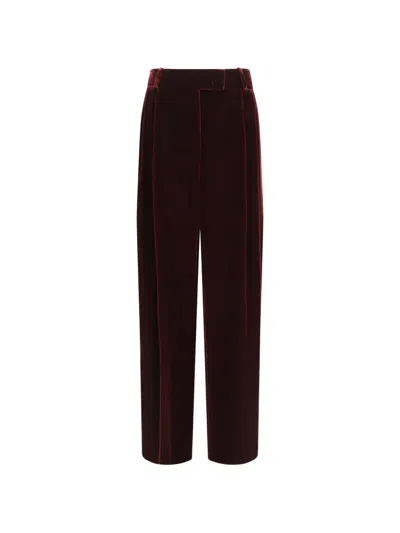 Giorgio Armani Double-pleat Wide-leg Trousers In Blue