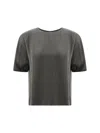 Giorgio Armani Dove Grey Satin T-shirt