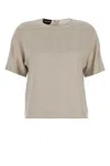 Giorgio Armani Eco-viscose And Cupro Top In Grigio
