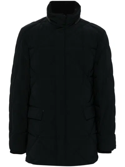 Giorgio Armani Down Coat In Black