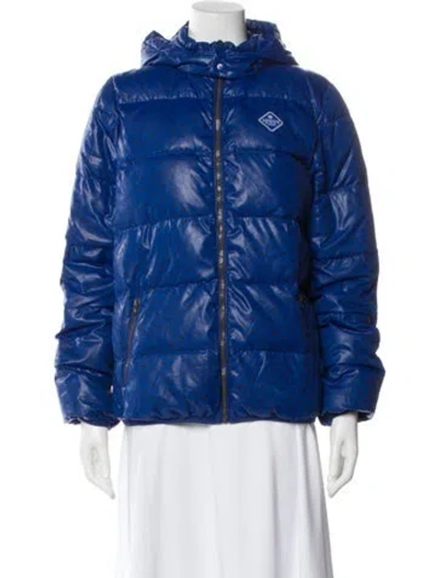 Pre-owned Giorgio Armani Down Jacket In Blue