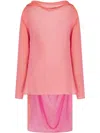 Giorgio Armani Drap-detailing Blouse In Pink