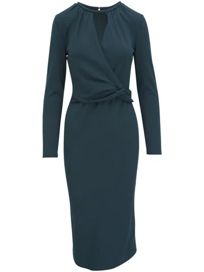 GIORGIO ARMANI DRAP-DETAILING DRESS