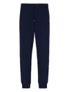 Giorgio Armani Drawstring-cuffed Trousers In Blue