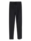 Giorgio Armani Trousers Featuring Elastic Waistband And Pockets In Black