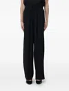 Giorgio Armani Drawstring Trousers In Black