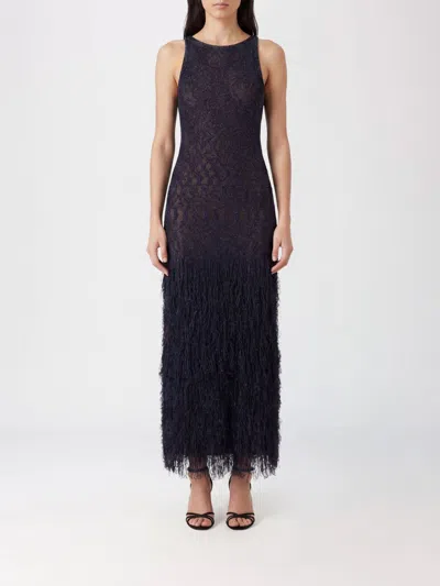 Giorgio Armani Dress Woman Color Blue In Black
