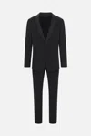 Giorgio Armani Wool Single-breasted Suit In Black