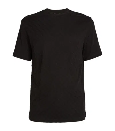 Giorgio Armani Eco Viscose-blend T-shirt In Black