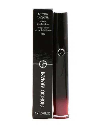 Giorgio Armani Ecstacy Lacquer Lip Gloss #504 Pink Out In White