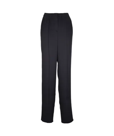 Giorgio Armani Elastic Waist Casual Pants In Black