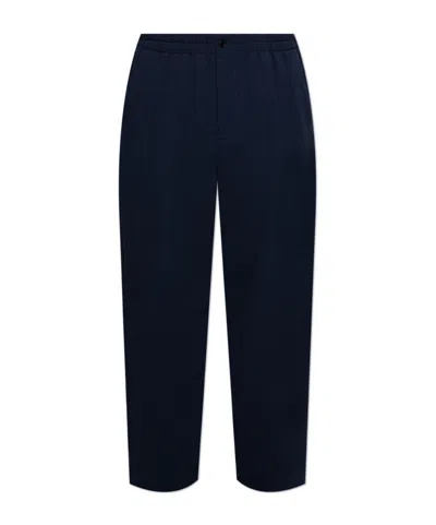 Giorgio Armani Elastic Waist Casual Pants In Black