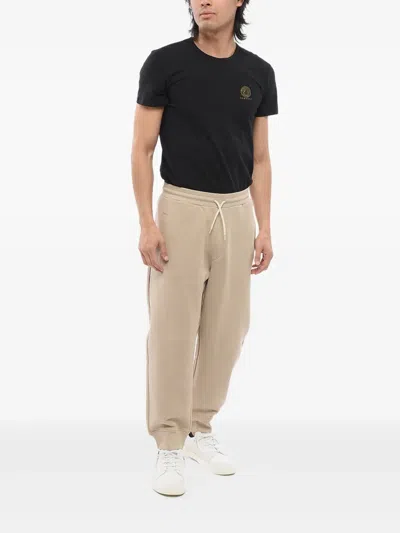 Giorgio Armani Elastic-waist Drawstring Sweatpants In Brown