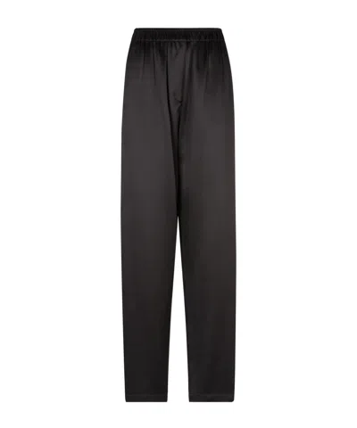 GIORGIO ARMANI ELASTIC-WAIST SILK TROUSERS