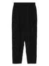 Giorgio Armani Elastic-waistband Trousers In Black