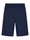 Giorgio Armani Elasticated-band Shorts In Blue