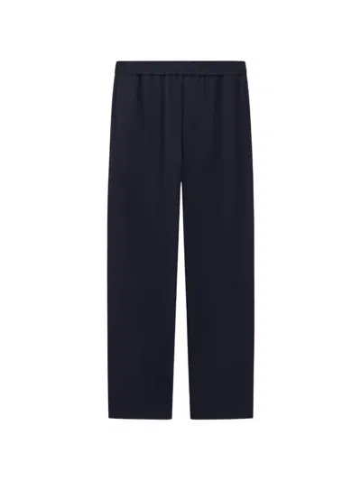 Giorgio Armani Elasticated-waist Trousers In Blue