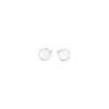 Giorgio Armani Elegant Silver Cufflinks With Pearl Accents In White
