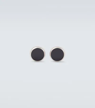 Giorgio Armani Embellished Sterling Silver Cufflinks