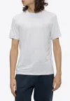 Giorgio Armani Embroidered Logo Crewneck T-shirt In White