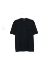 Giorgio Armani Round Neck Short Sleeve T-shirt In Black