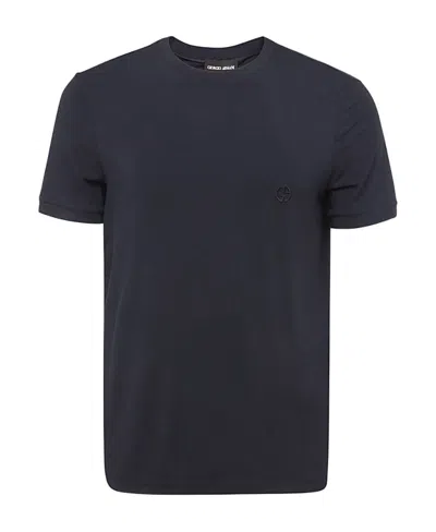 GIORGIO ARMANI GIORGIO ARMANI LOGO EMBROIDERED CREWNECK T-SHIRT