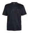 GIORGIO ARMANI EMBROIDERED LOGO T-SHIRT