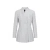 Giorgio Armani Women's Giacca Jacquard Geometria Micropaillettes In Gray