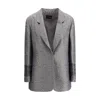 Giorgio Armani Animalier Silk Jacquard Single-breasted Blazer Jacket