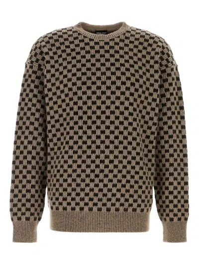 GIORGIO ARMANI EMBROIDERED SWEATER