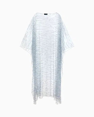 Giorgio Armani Embroidered Tulle Cape