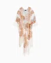 Giorgio Armani Embroidered Tulle Cape