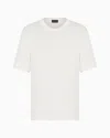 Giorgio Armani Logo Viscose T-shirt In White