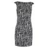 Giorgio Armani Emporio Armani Black Sleeveless Sheath Knee Dress In Black Polyamide In Black