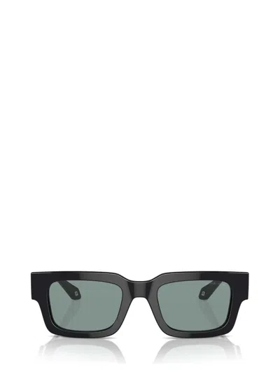 Giorgio Armani Emporio Armani Rectangular Frame Sunglasses In Black