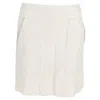 Giorgio Armani Emporio Armani Suit Mini Skirt In Cream Linen In White